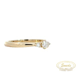 Amore - 14 kt. Guld diamant ring med 0,19ct TW/SI - Model: 40-22548