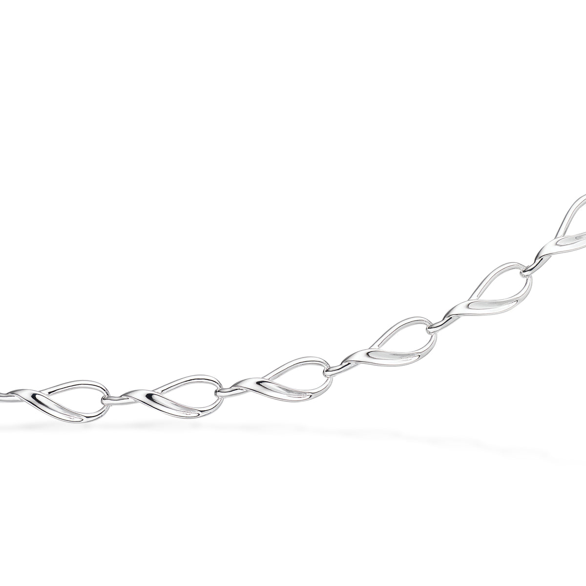Scrouples - Armbånd blank sølv 18+2 cm - Model: 39122A,M