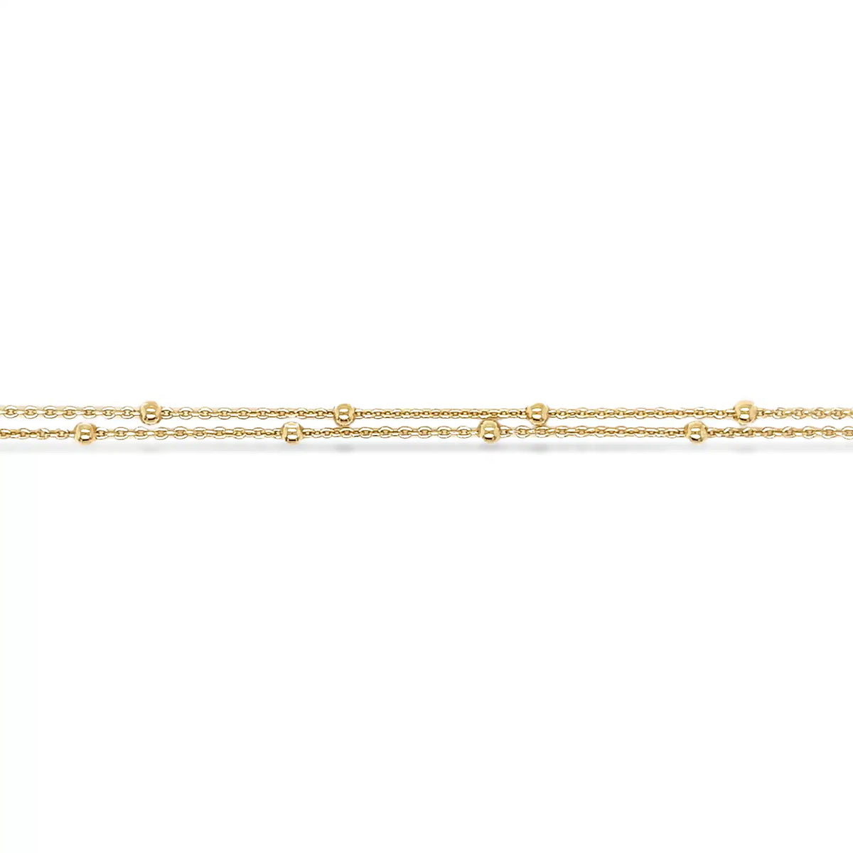 Scrouples - Armbånd forgyldt sølv med kugler - Model: 39202A,M