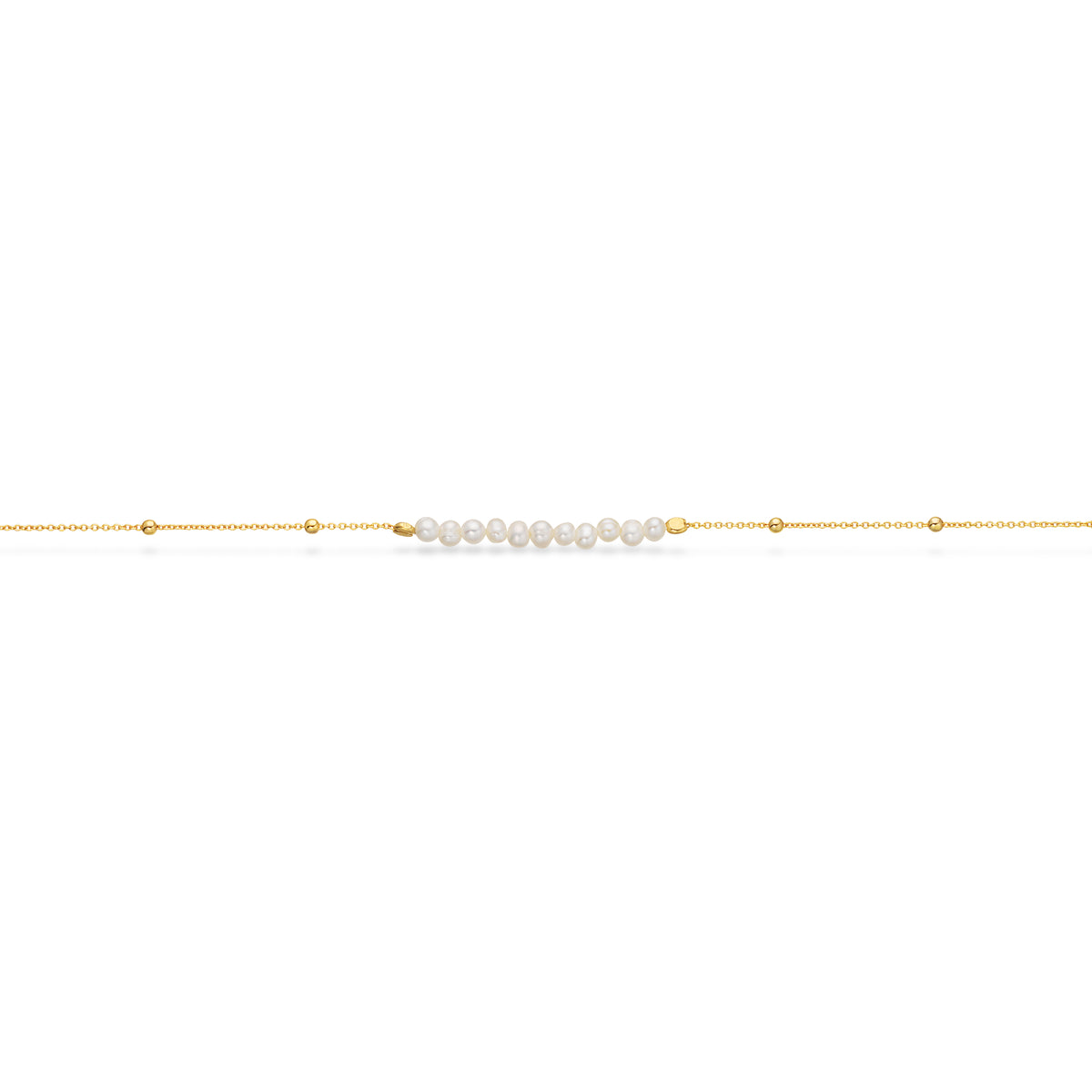 Scrouples - Armbånd, forgyldt sølv med perler - Model: 39232A,M