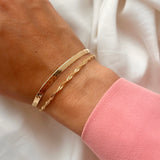 Scrouples - Armbånd, forgyldt sølv, dobbelt - Model: 39372A,M