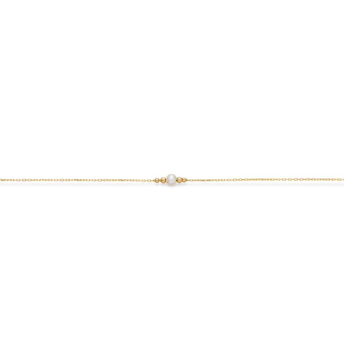 Scrouples - Armbånd, forgyldt sølv med perle - Model: 39442A,M