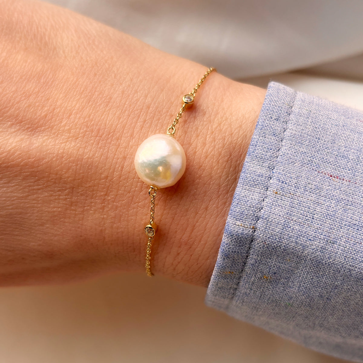 Scrouples -Armbånd fkp./cubic zir. sølv fg. 17 +2 cm - Model: 39572A,M