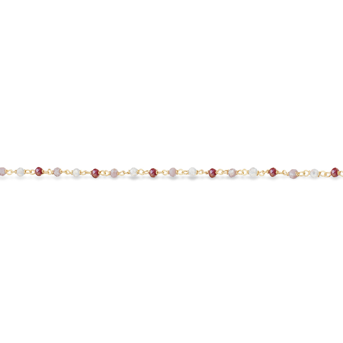 Scrouples - Armbånd - Forgyldt sølv, lilla+rosa krystaller - Model: 39652A,M