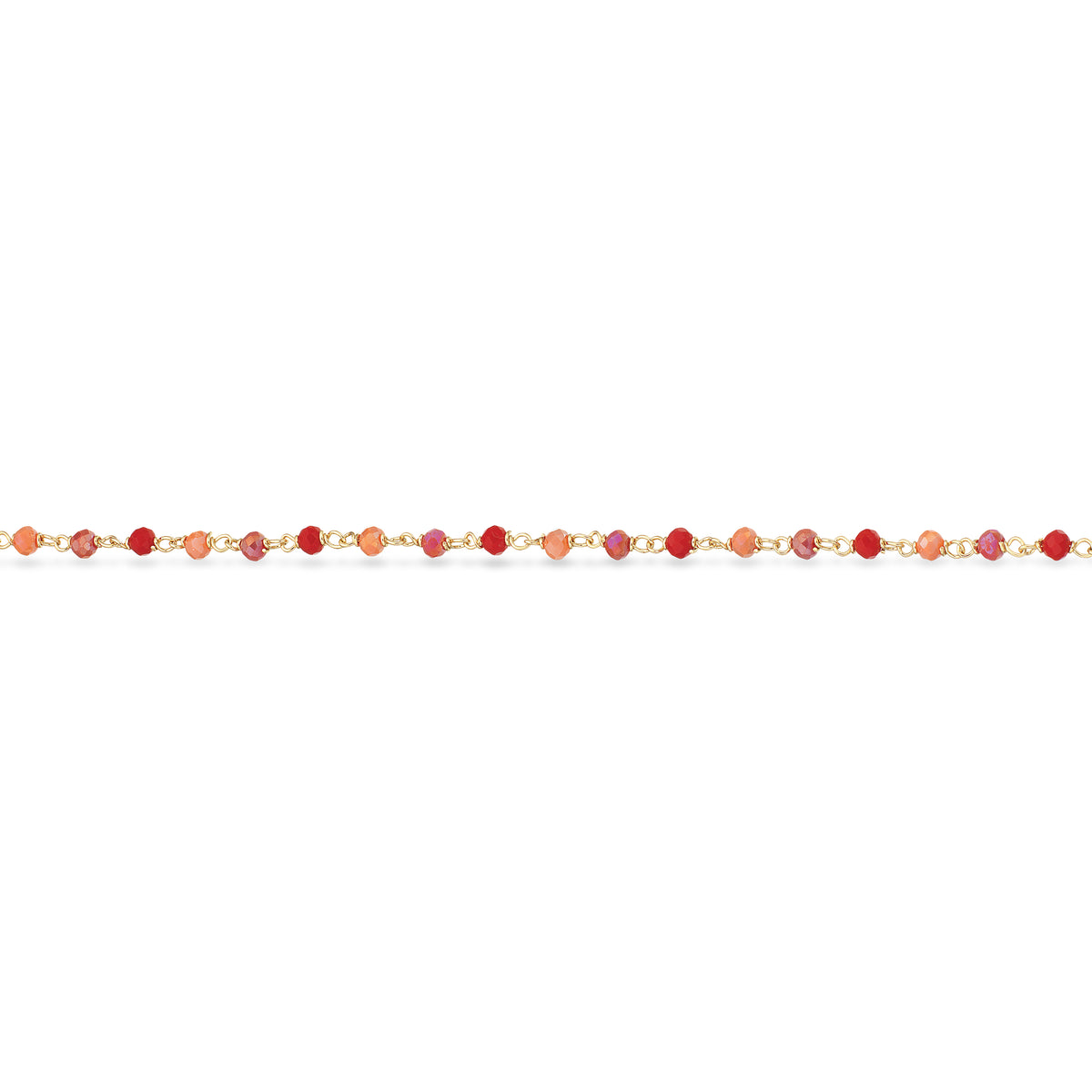 Scrouples - Armbånd - Forgyldt sølv, røde +rosa sten - Model: 39662A,M