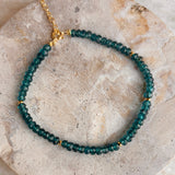 Scrouples - Armbånd, forgyldt sølv med blå kvarts - Modelnr: 39812A,M