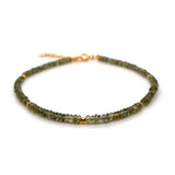 Scrouples - Armbånd, forgyldt sølv med grøn kvarts - Modelnr: 39842A,M