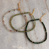 Scrouples - Armbånd, forgyldt sølv med fluorit - Modelnr: 39852A,M