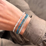 Scrouples - Armbånd, forgyldt sølv med akvamarin - Modelnr: 39862A,M