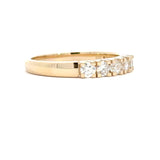 14 kt. guld alliancering med diamant, 5 x 0,10ct tw/si - Model: 40-22634