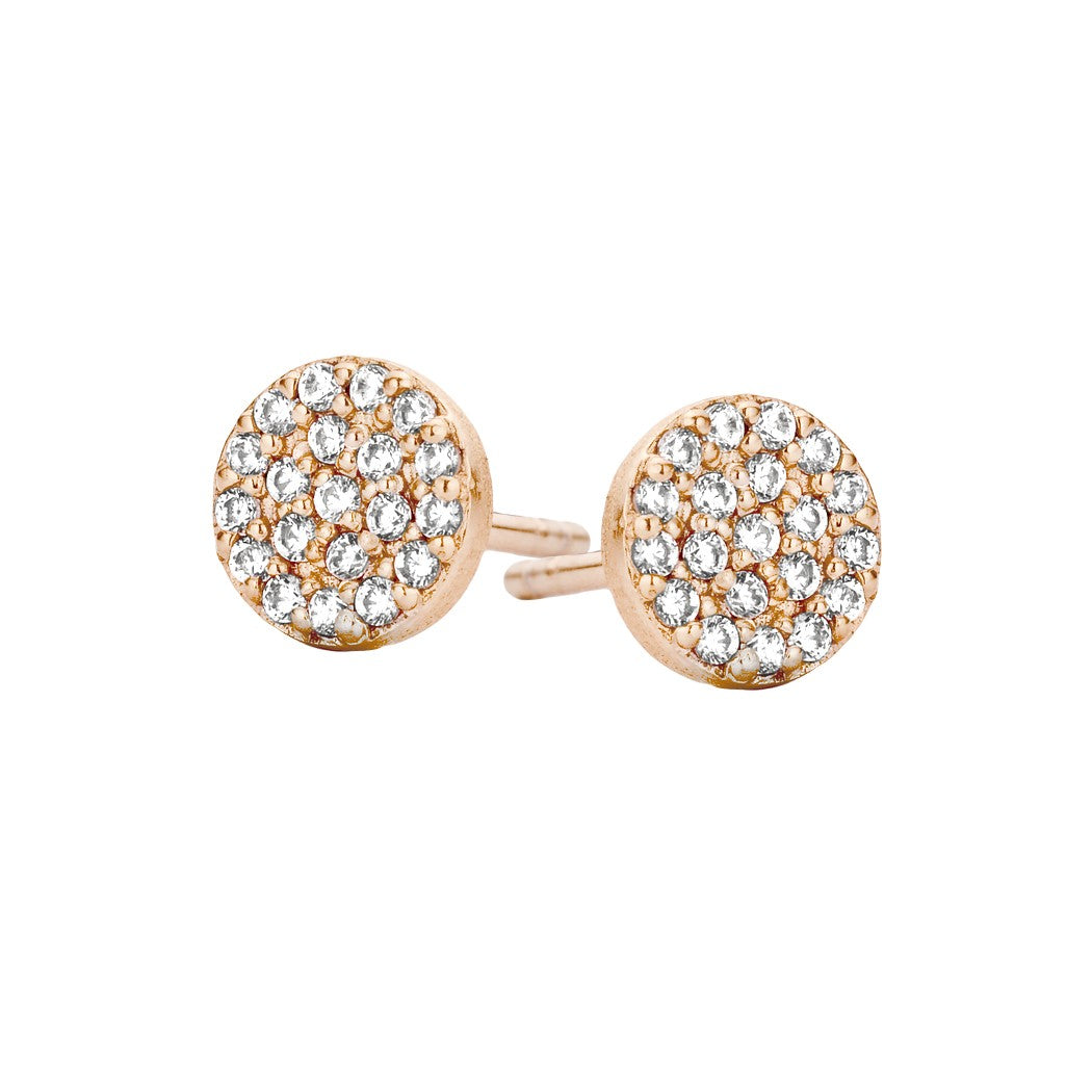 Spirit Icons Mini øreringe i rosaforgyldt sølv