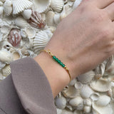 Heiring - Multi bangle top - Charms/string Green agate - Model.: 53-4-12