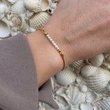 Heiring - Multi bangle top - Charms/string 3mm ferskvandsperler - Model.: 53-4-16
