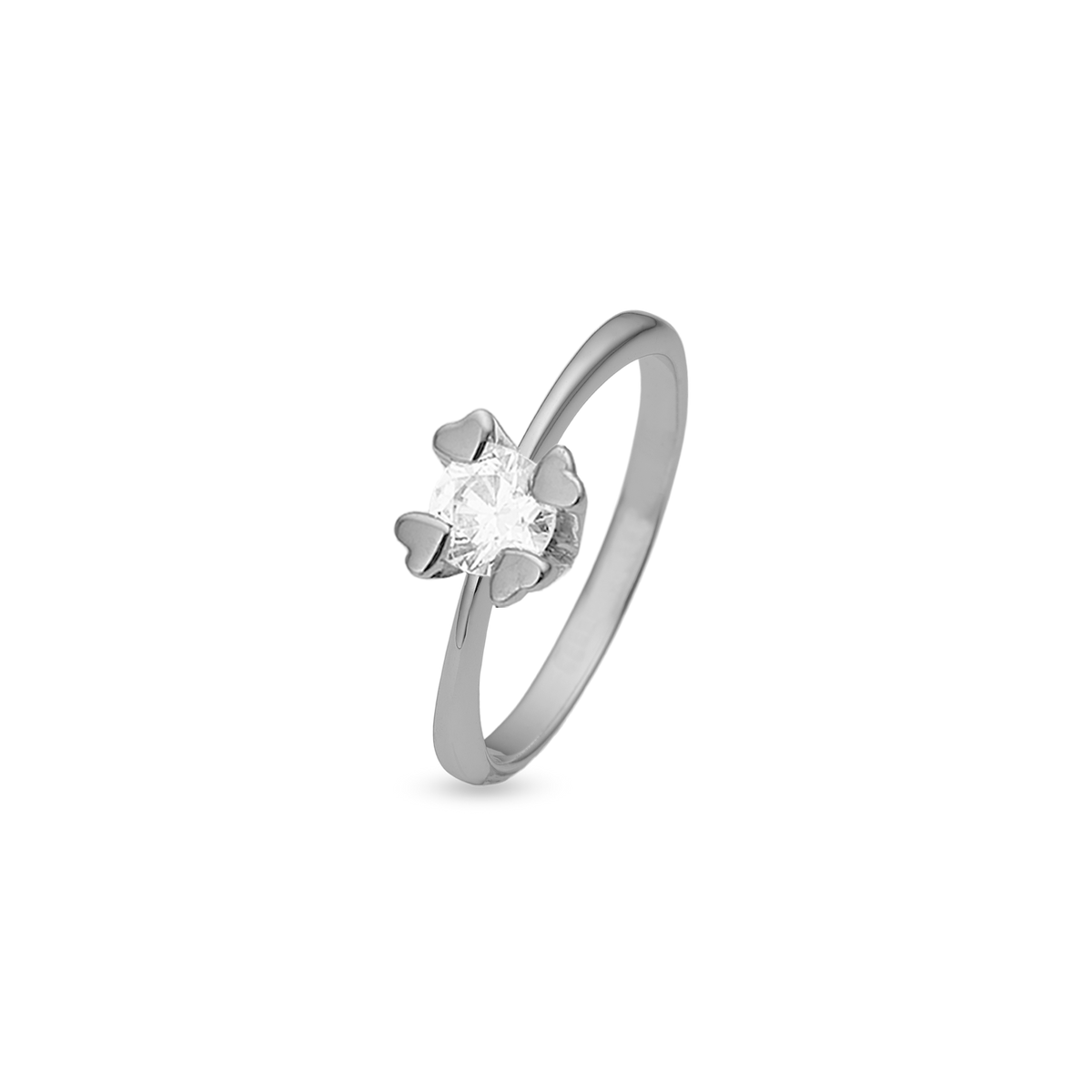 Mary ring 14 kt hvidguld med 1,00 ct labgrown diamant W/VS - Model: 446477100