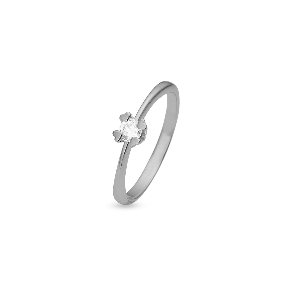 Mary ring 14 kt hvidguld med 0,25 ct labgrown diamant W/VS - Model: 44647725