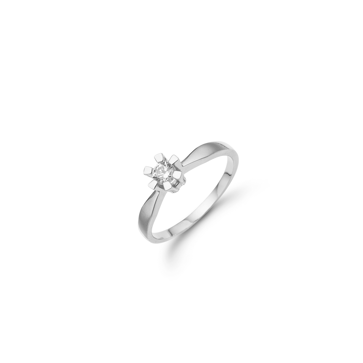 Eternity ring 14 kt hvidguld med 0,25 ct diamant W/SI - Model: 44649925