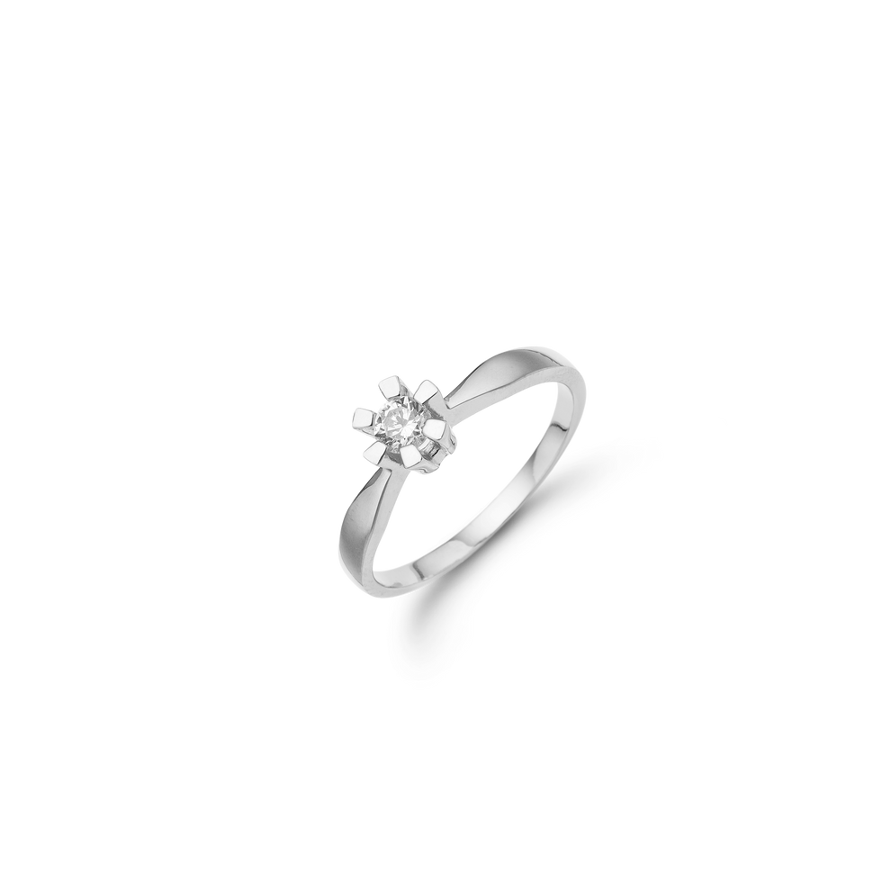 Aagaard - ETERNITY 14KT hvidguld ring med diamant 0,30 ct W/SI 6/Grab