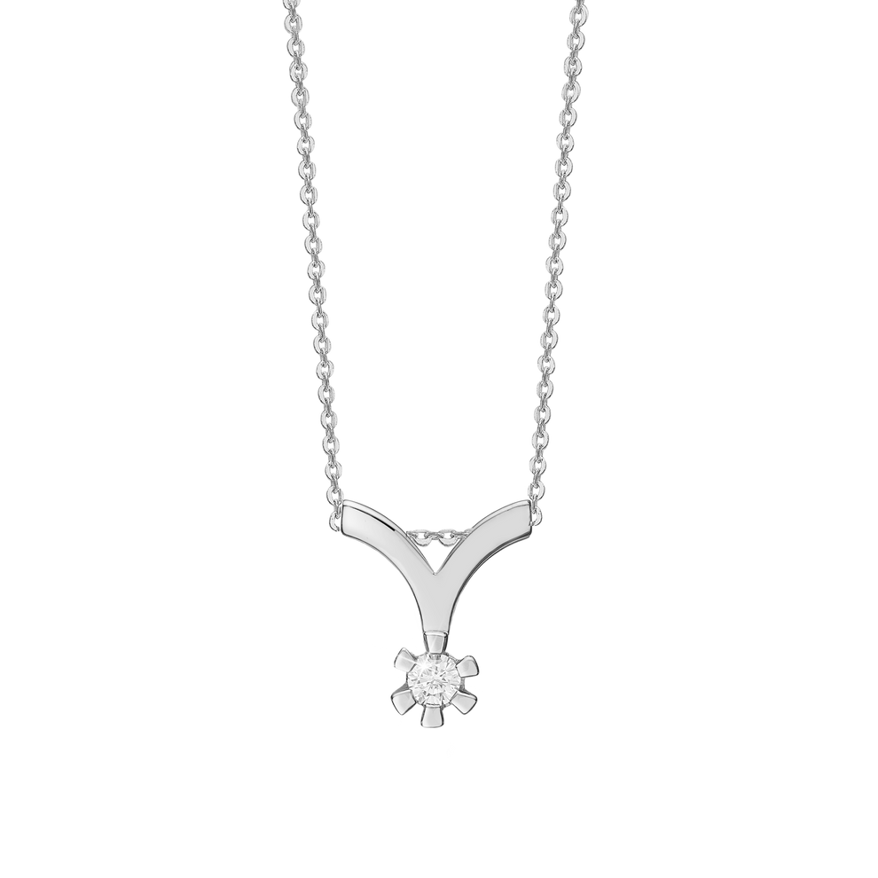 Aagaard - Diamant vedhæng, Eternity i 14 kt. Hvidguld - ombytningsserie 0.10 ct wsi 6grab