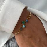 Heiring - Multi bangle top - Charms/string Horizon Blue mix - Model.: 53-4-39