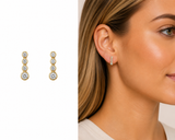 14 kt. Guld ørestik med diamant 0,026 - Model: 10-22176
