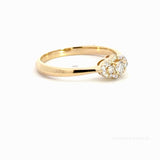 Classic Jewelry - Diamant ring i 14 kt. guld med i alt: 0,20ct diamant