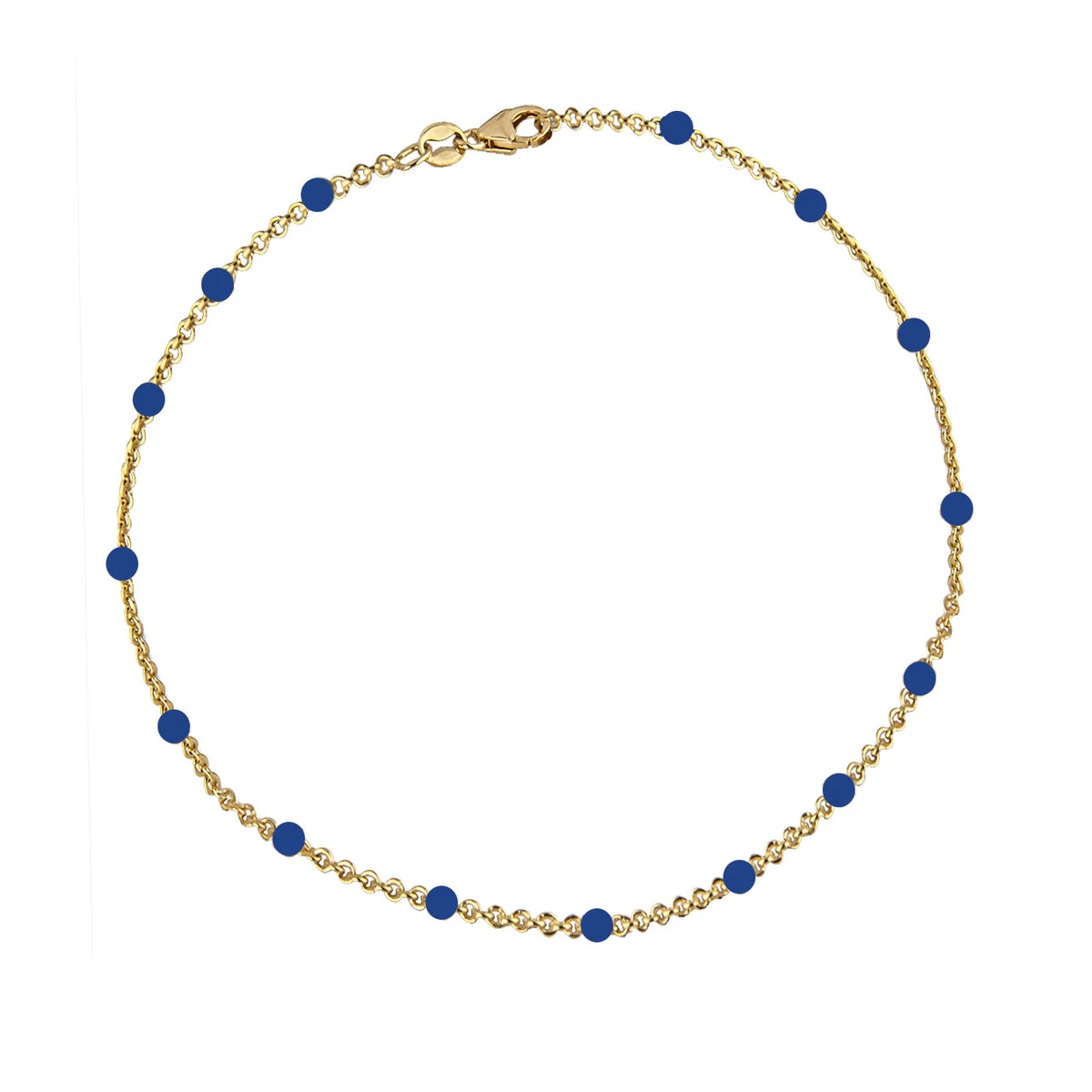 Jeberg Jewellery - Forgyldt - OCEAN BLUE armbånd - Model: 4655-16-EXT-Gold