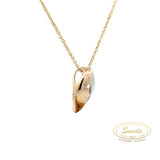 8 kt. guld vedhæng m. zirkonia - Model: 20-22132