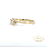 Amore - 14 kt. Guldring med diamant 0,15ct tw/si - Model: 40-22584