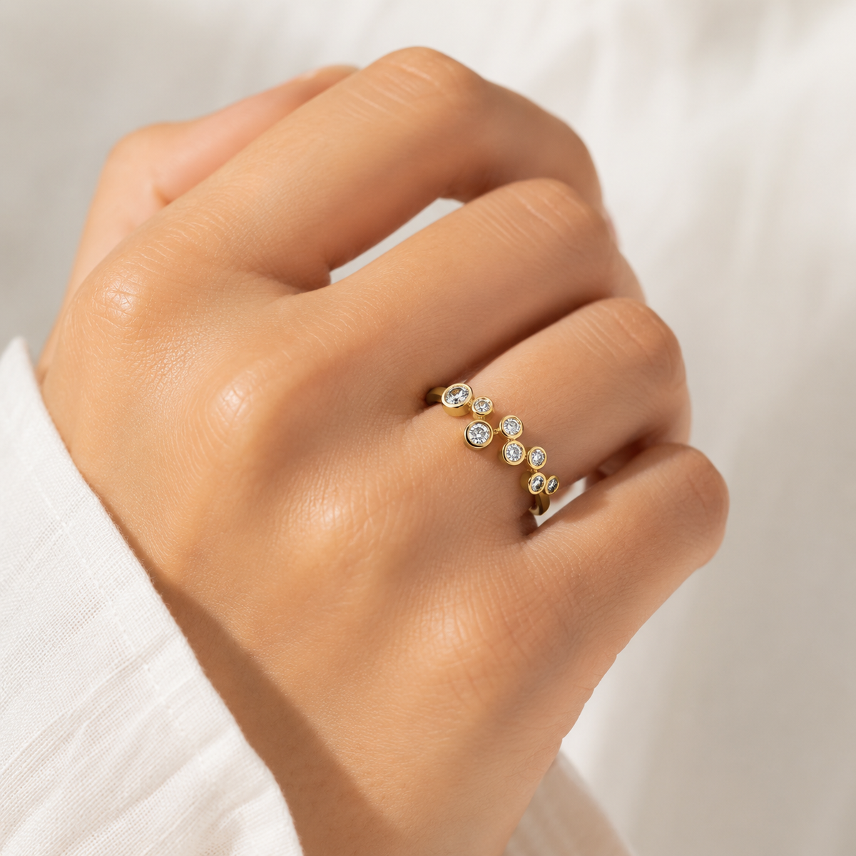 14kt Ring med diamant 0,19 ct tw/si - Model: 40-22650