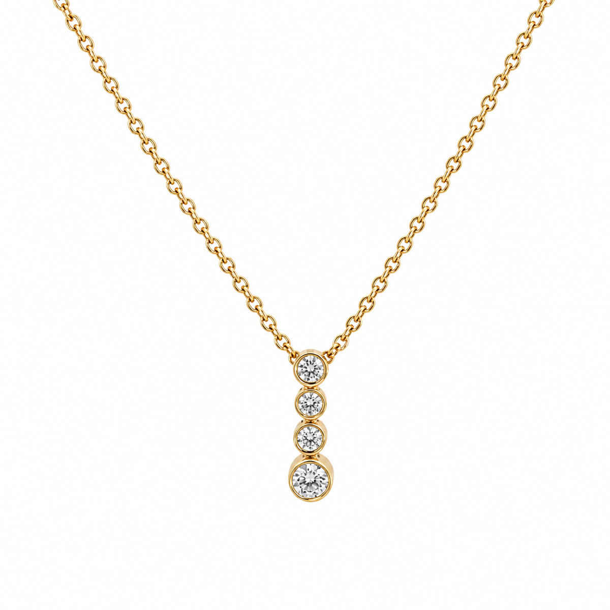 14 kt. Guld vedhæng - med 0,16ct tw/si brillant - Model: 20-22171
