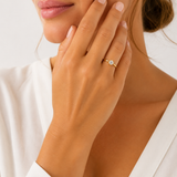14 kt. guld diamantring 0,25ct tw/si brillant