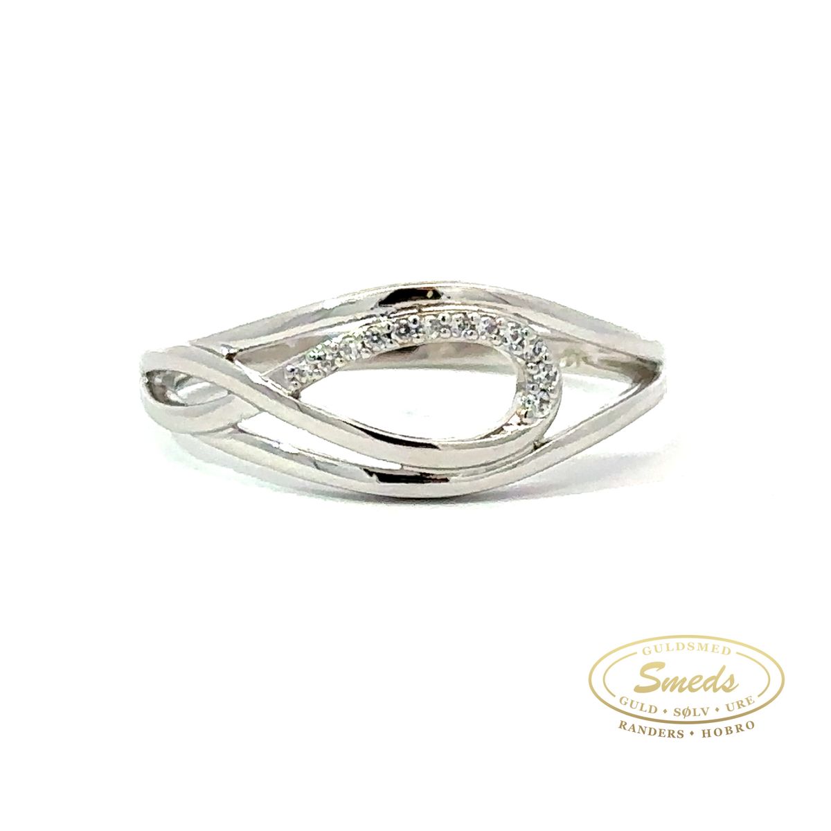 Rhodineret sølv ring - Model: 40-12731