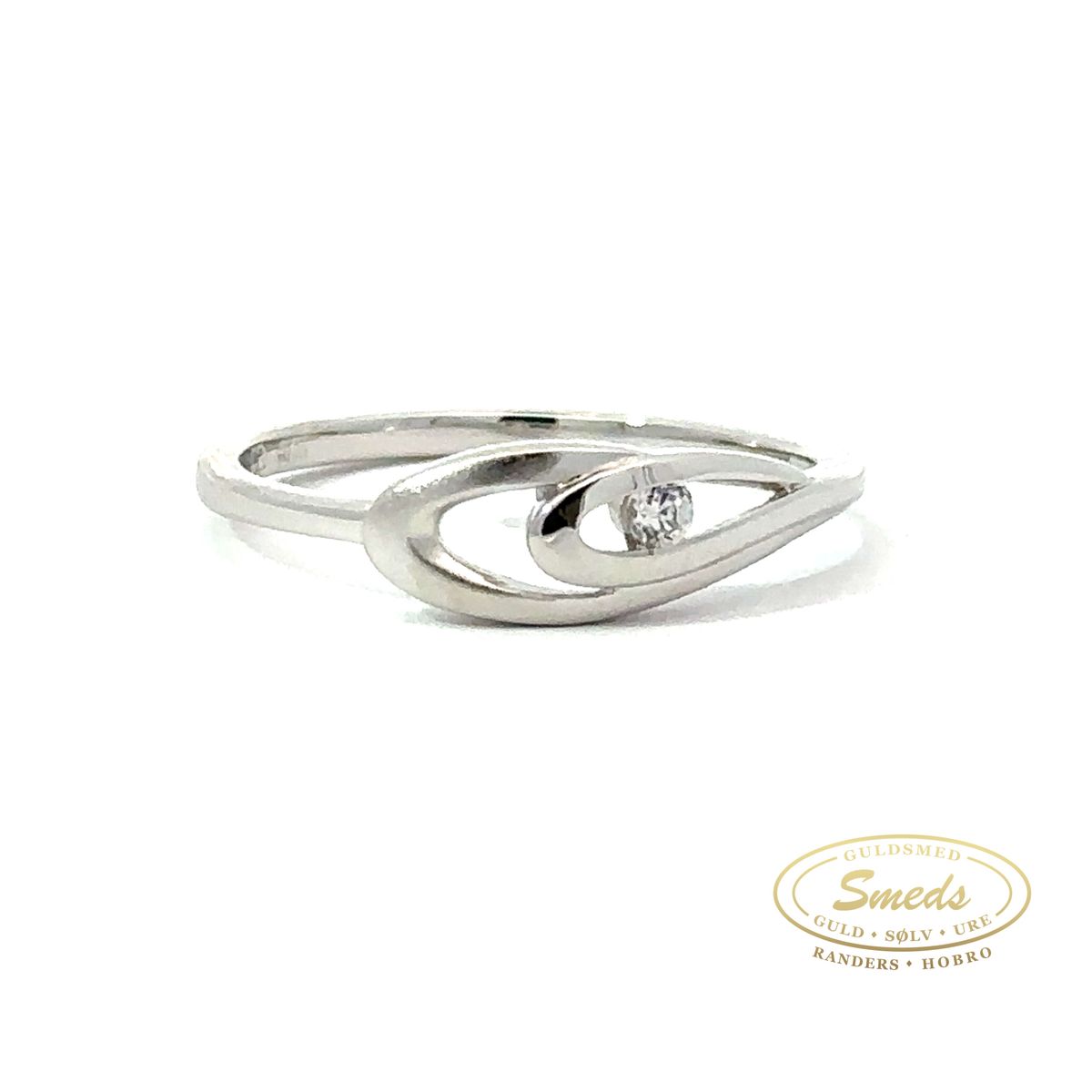 Rhodineret sølv ring - Model: 40-12738