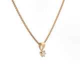14kt Guld vedhæng- m. 0,13ct tw/si brillant - 20-22148