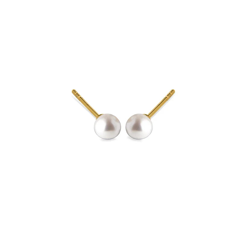 Jeberg Jewellery - Forgyldt sølv - Pearl ørestik - Model: 50780