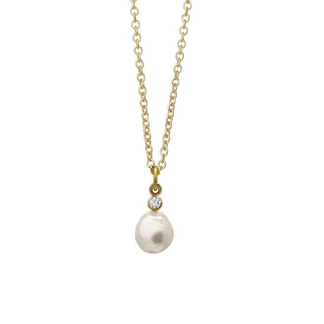 Heiring - PEARL vedhæng, forgyldt med zirkon - Model: 52-7-11V-FG