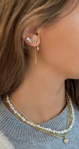 Jeberg Jewellery - Forgyldt - Circle Of Love Loop ørestikker - Model: 52480