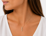 14 kt. Guld vedhæng - med 0,18ct tw/si brillant - Model: 20-22167