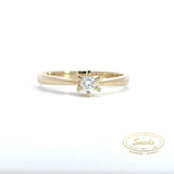 Amore - 14 kt. Guldring med diamant 0,15ct tw/si - Model: 40-22584