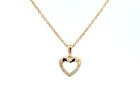 14 kt. Guld hjerte vedhæng - med 0,045ct tw/si brillant - Model: 20-22164