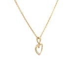 14 kt. Guld hjerte vedhæng - med 0,05ct tw/si brillant - Model: 20-22163