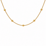 BNH - 8 kt. armbånd, rund anker med kugler - 1,3/18,5 - Modelnr.: AR813018C