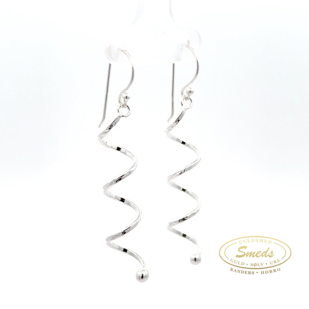 Sølv ørehænger med spiral - Model: 011-33942/C