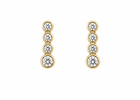 14 kt. Guld ørestik med diamant 0,026 - Model: 10-22176