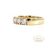 Amore - 14 kt. Guld alliancering med 3 x 0,20ct tw/si brillant - Model: 40-22547