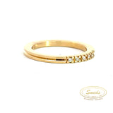 14 kt guldring m 5x0,01 ct wsi - Model: 12136230105