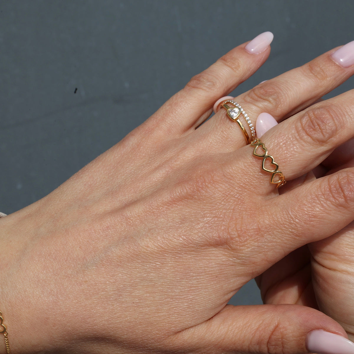Christina Sparkling Love ring i forgyldt sølv – model 800-5.8.B – billede 2