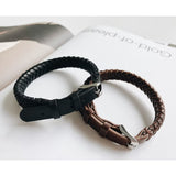By Billgren - Herre armbånd i sort læder - Modelnr.: 8181