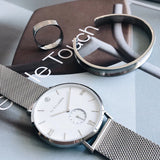 By Billgren - Herre ring, stål med kantet mønster - Model: 5610