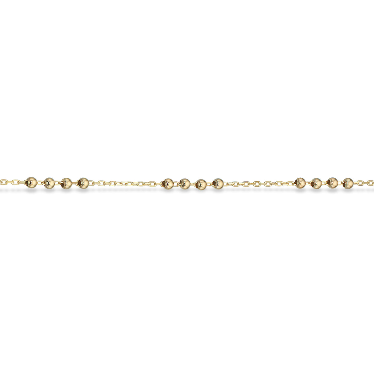Scrouples - 8 kt. guld kæde armbånd med små kugler - Model nr.: 602273